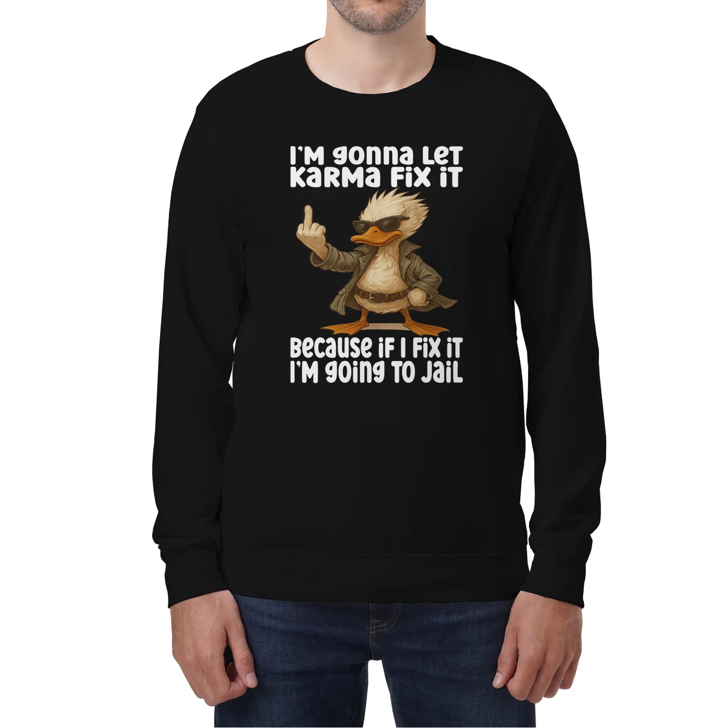 FUNNY DUCK KARMA TEE – LIMITED ATTITUDE EDITION - GIFT FOR MAN - TLEE00