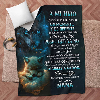 MANTA PARA HIJO – REGALO DE COMODIDAD Y CALOR DE MAMÁ Manta acolchada de forro polar Sherpa NTTDsp