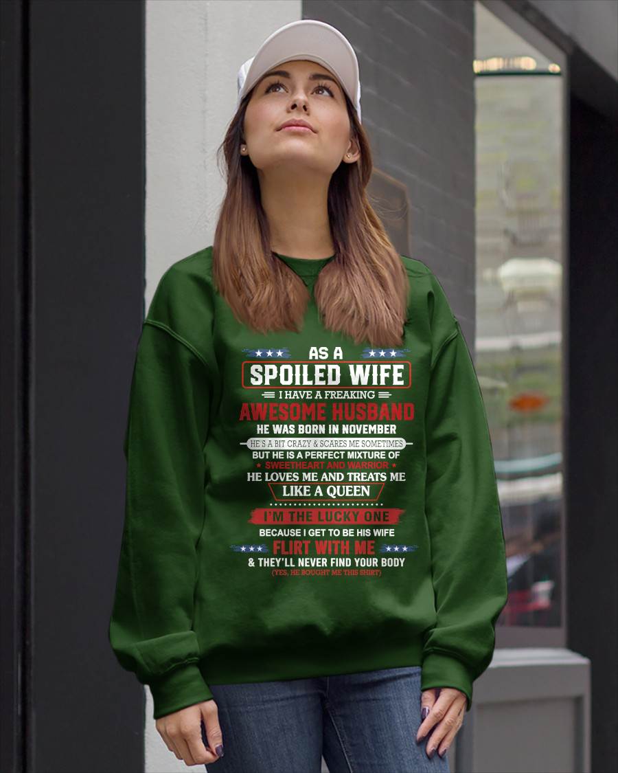 NOVEMBER - AS A SPOILED WIFE  I HAVE A FREAKING AWESOME HUSBAND - FROM HUSBAND - TLEE11 (SKU12-290-11)