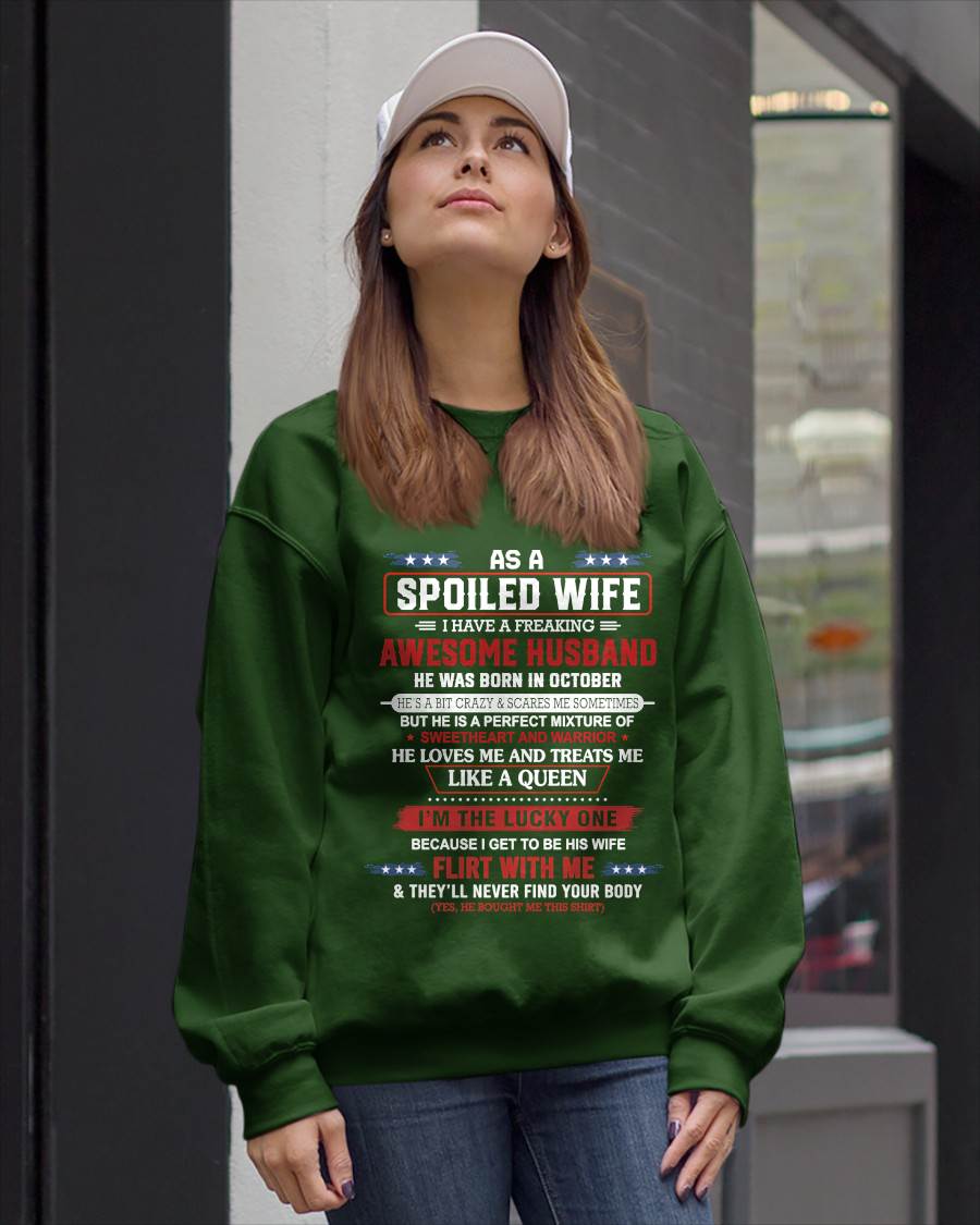 OCTOBER - AS A SPOILED WIFE  I HAVE A FREAKING AWESOME HUSBAND - FROM HUSBAND - TLEE10 (SKU12-290-10)