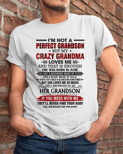 JUNE - I’M NOT PERFECT, BUT MY CRAZY GRANDMA LOVES ME - FROM GRANDMA - TLEE06 (SKU26T-01131-06)