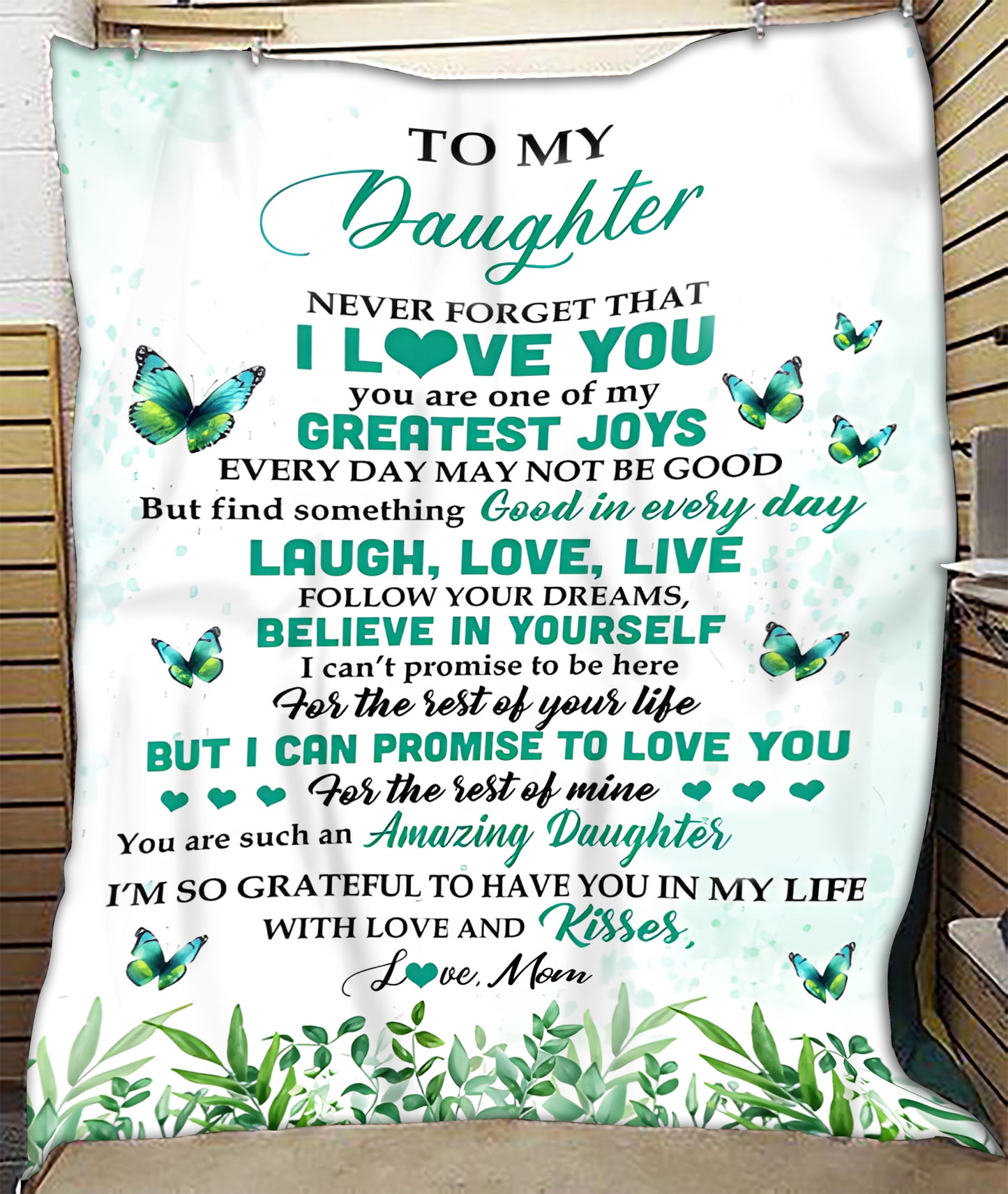 Special Gift For Your Daughter Blanket - From Mom (SKUB12-229)