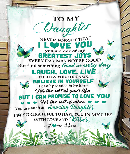 Special Gift For Your Daughter Blanket - From Mom (SKUB12-229)