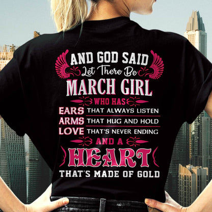 MARCH GIRL – EARS THAT LISTEN ARMS THAT HUG LOVE NEVER ENDING HEART OF GOLD - FOR WOMEN - TLEE03 (SKU09-75-03)
