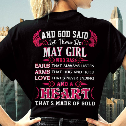 MAY GIRL – EARS THAT LISTEN ARMS THAT HUG LOVE NEVER ENDING HEART OF GOLD - FOR WOMEN - TLEE05 (SKU09-75-05)