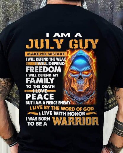 JULY - A WARRIOR BY BLOOD, A BELIEVER BY HEART - GIFT FOR MAN - TLEE07 (SKU10-51-07)