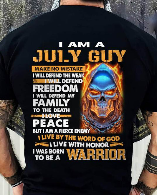 JULY - A WARRIOR BY BLOOD, A BELIEVER BY HEART - GIFT FOR MAN - TLEE07 (SKU10-51-07)