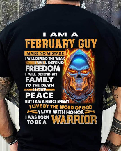 FEBRUARY - A WARRIOR BY BLOOD, A BELIEVER BY HEART - GIFT FOR MAN - TLEE02 (SKU10-51-02)