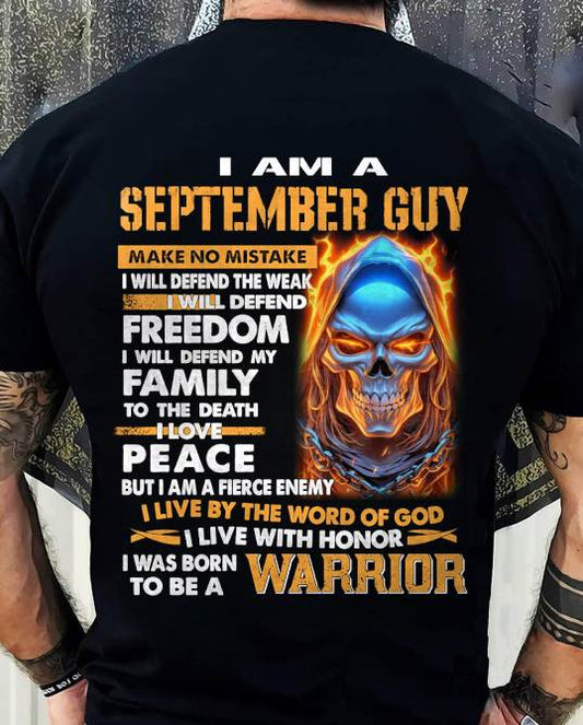 SEPTEMBER - A WARRIOR BY BLOOD, A BELIEVER BY HEART - GIFT FOR MAN - TLEE09 (SKU10-51-09)
