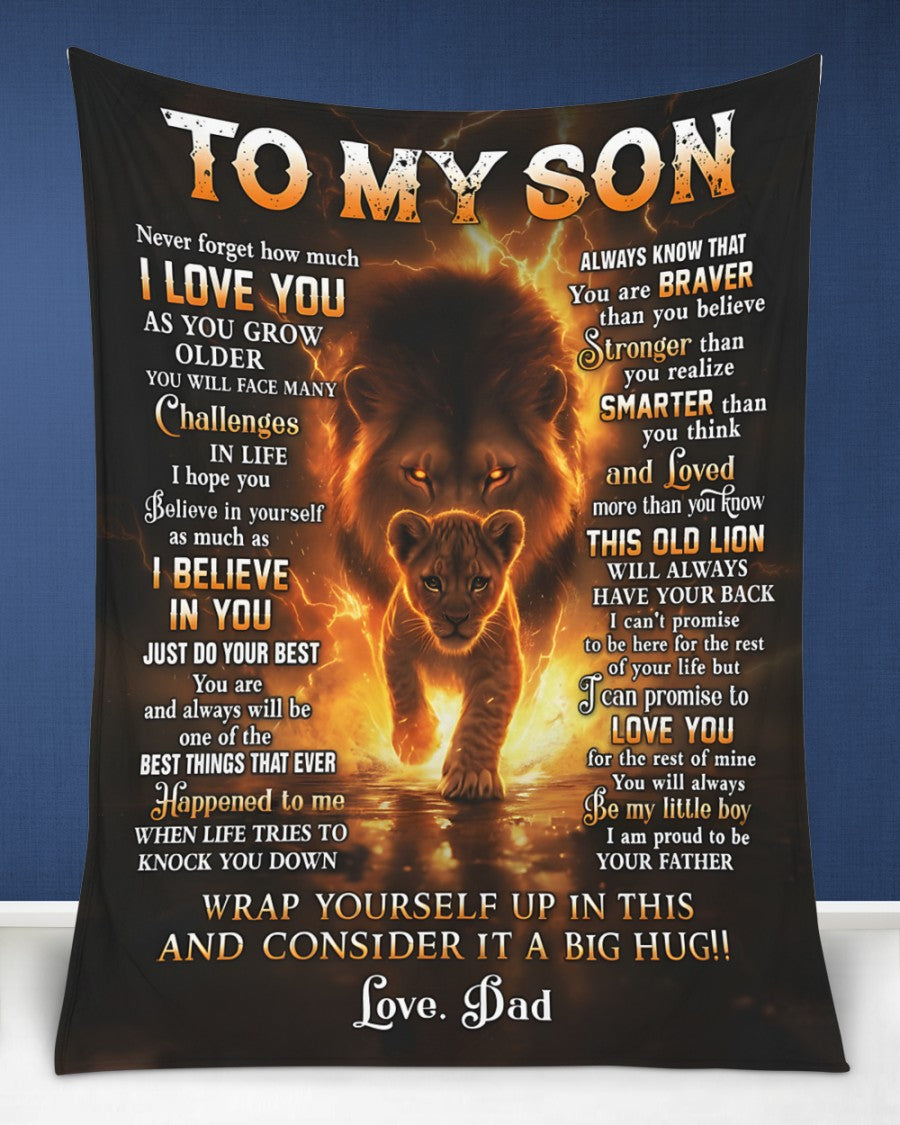 Special Gift For Your Son Blanket - From Dad (SKUB12-136)