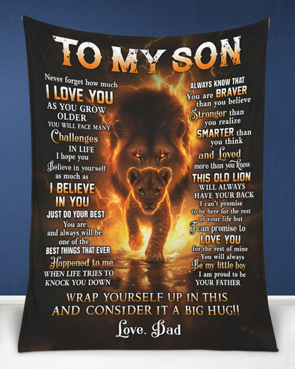 Special Gift For Your Son Blanket - From Dad (SKUB12-136)