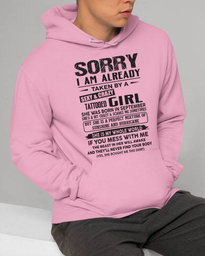 September - Sorry I Am Already Taken By A Sexy & Crazy Tattooed Girl - Gift From Wife - TLEE09 (SKU08-90-09)