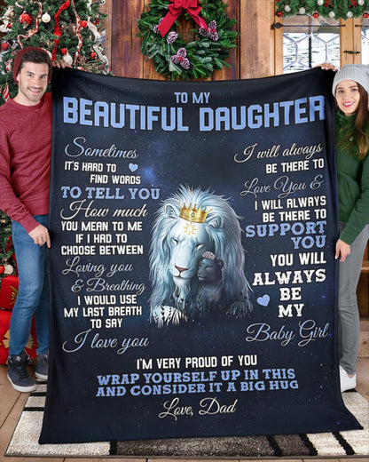 Special Gift For Your Daughter Blanket - From Dad (SKUB10-71) FULL