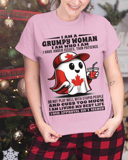 I AM A GRUMPY WOMAN I AM WHO I AM I HAVE ANGER ISSUES, THIN PATIENCE - FOR WOMEN - TLEE00 (SKU09-84-00)