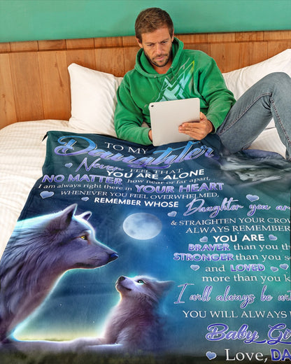 Special Gift For Your Daughter Blanket - From Dad (SKUB12-62)