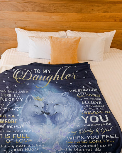 Special Gift For Your Daughter Blanket - From Mom (SKUB12-07)