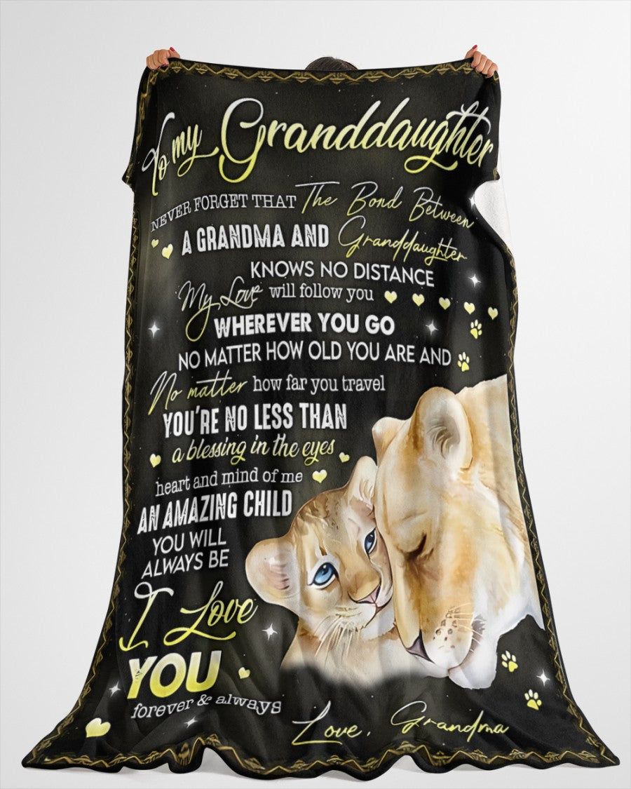 Special Gift For Your Granddaughter Blanket - From Grandma02