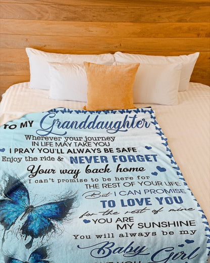 Special Gift For Your Granddaughter Blanket - From Grandma (SKUB12-24)