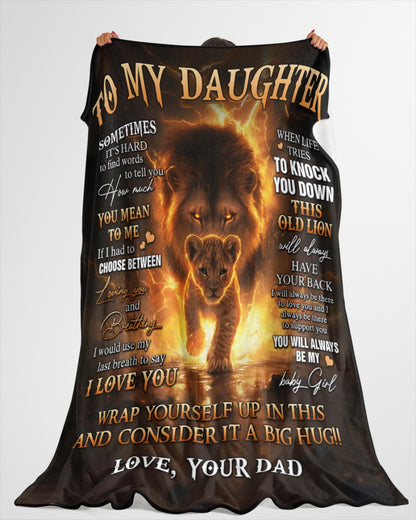 Special Gift For Your Daughter Blanket - From Dad (SKUB12-65)