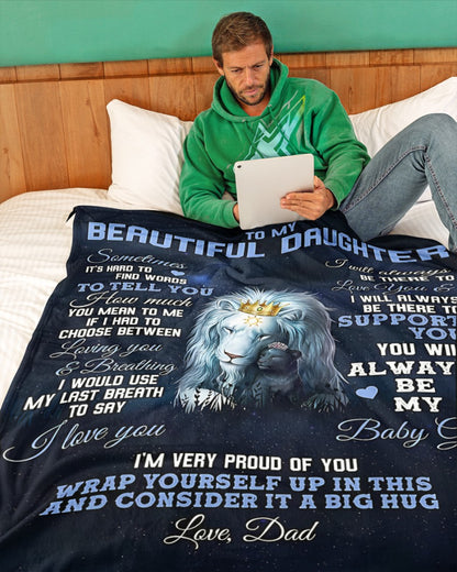 Special Gift For Your Daughter Blanket - From Dad (SKUB10-71) FULL