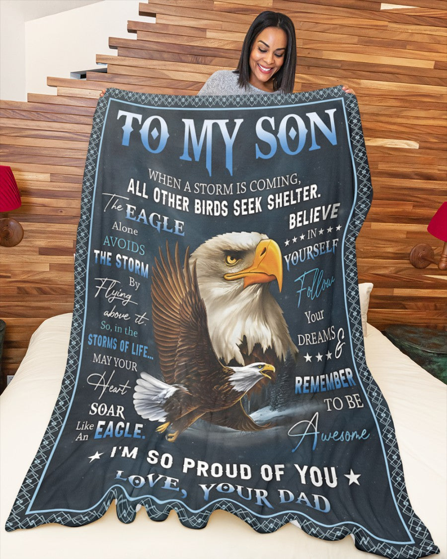 Special Gift For Your Son Blanket - From Dad (SKUB12-250)