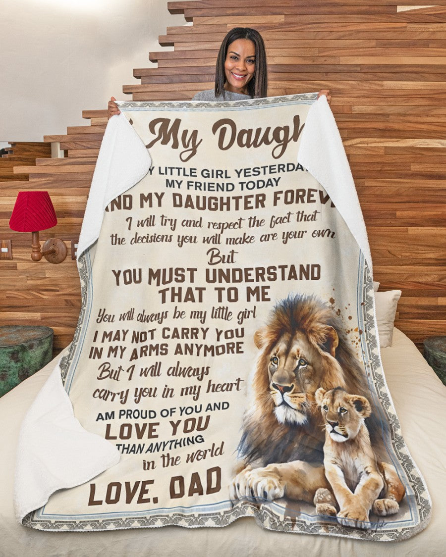 Special Gift For Your Daughter Blanket - From Dad (SKUB11-162)