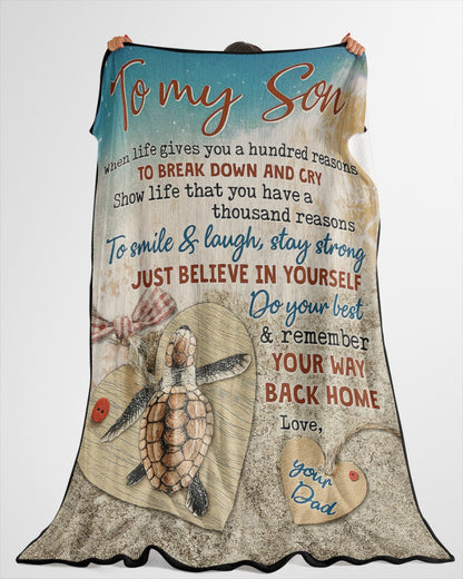 Special Gift For Your Son Blanket - From Dad