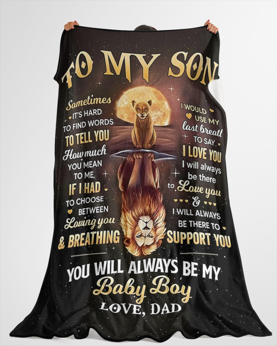 Special Gift For Your Son Blanket - From Dad07