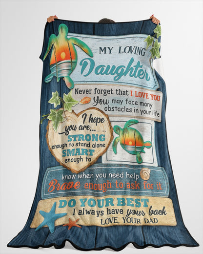 Special Gift For Your Daughter Blanket - From Dad