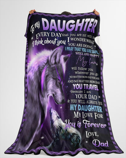 Special Gift For Your Daughter Blanket - From Dad (SKUB11-153)