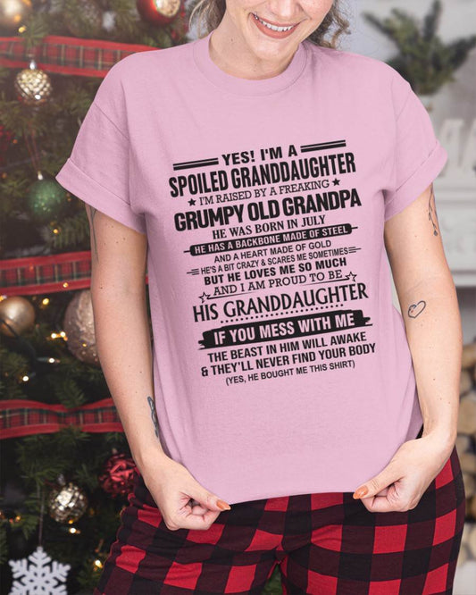 JULY - YES! I'M A SPOILED GRANDDAUGHTER I'M RAISED BY A FREAKING GRUMPY OLD GRANDPA - FROM GRANDPA - TLEE07 (SKU12-129-07)
