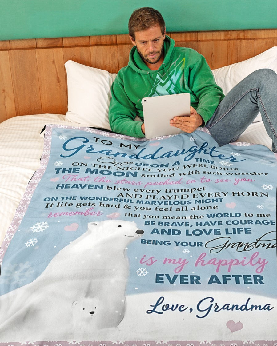 Special Gift For Your Granddaughter Blanket - From Grandma00