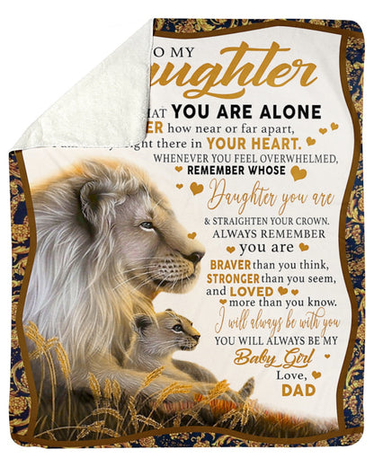 Love Your Dad Blanket - Gift For Daughter From Dad (SKUB06-118)