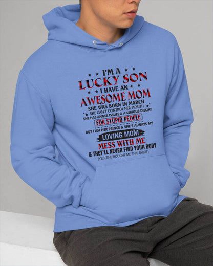 MARCH - I’M A LUCKY SON I HAVE AN AWESOME MOM - FROM MOM - TLEE03 (SKU26T-01-24-03)