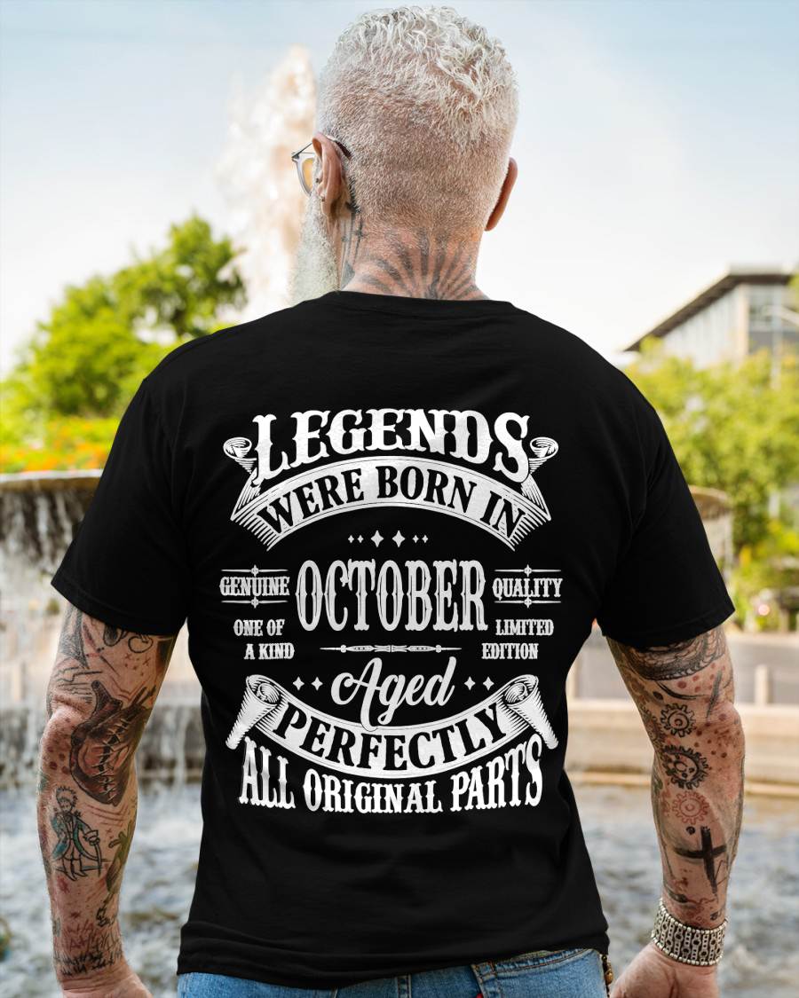 October - Legends Were Born In October Genuine Quality - Gift For Man - TLEE10 (SKU08-37-10)