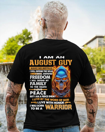 AUGUST - A WARRIOR BY BLOOD, A BELIEVER BY HEART - GIFT FOR MAN - TLEE08 (SKU10-51-08)