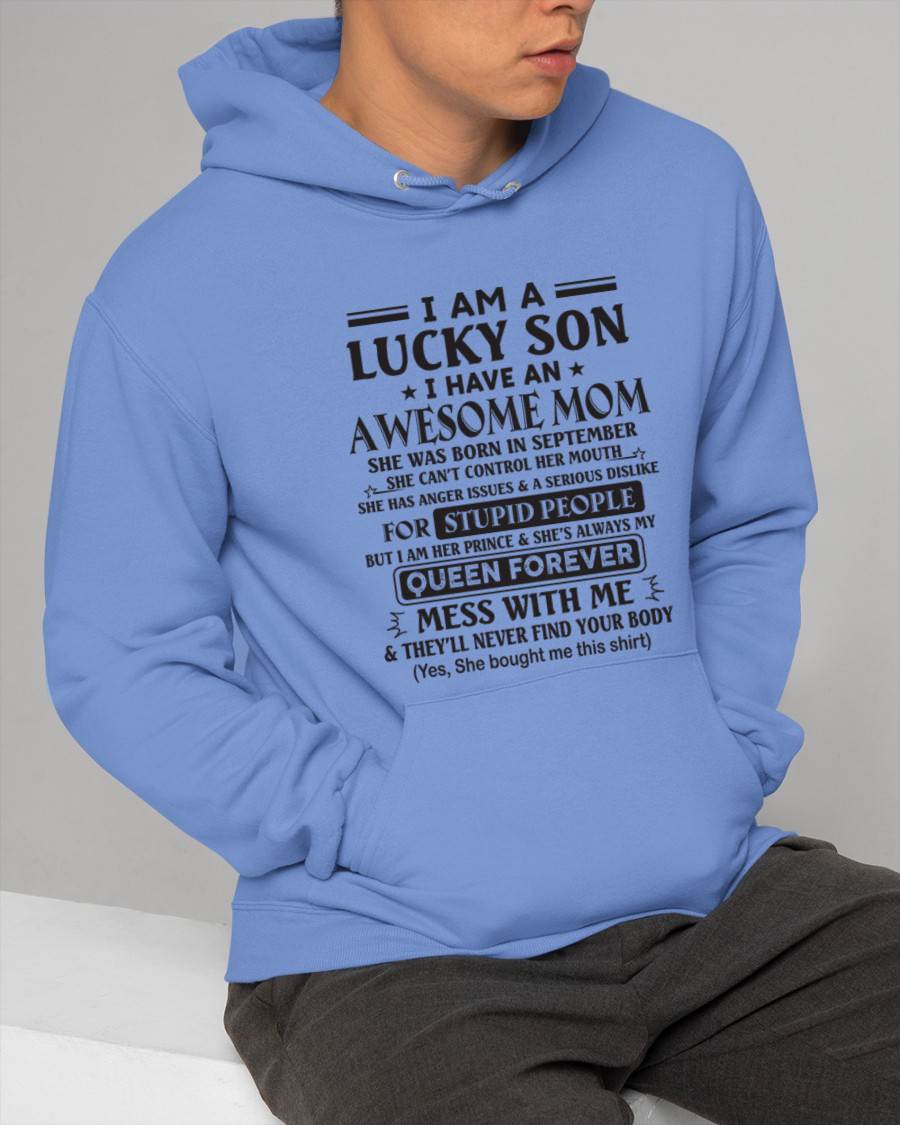 SEPTEMBER - I AM A LUCKY SON I HAVE AN AWESOME MOM - FROM MOM - TLEE09 (SKU11-37-09)