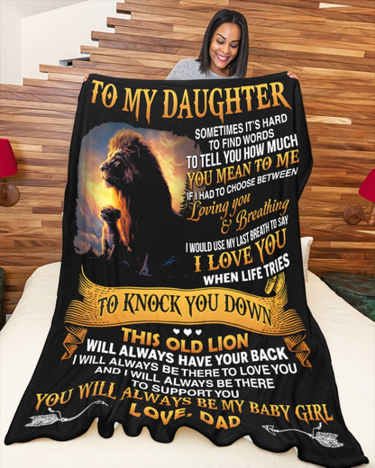 Special Gift For Your Daughter Blanket - From Dad (SKUB12-80)