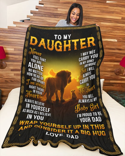 Special Gift For Your Daughter Blanket - From Dad (SKUB12-71)
