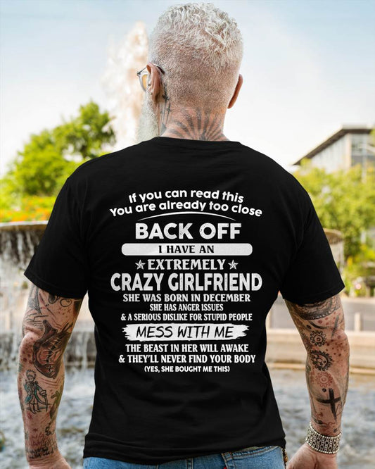 December - Back Off I Have An Extremely Crazy Girlfriend - Gift From Wife - TLEE12 (SKU07-175-12)