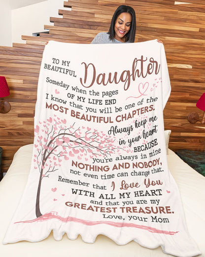 Special Gift For Your Daughter Blanket - From Mom06