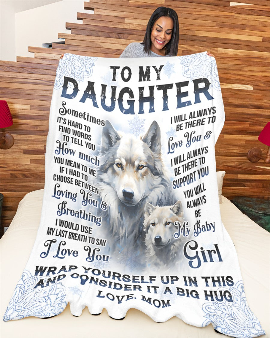 Special Gift For Your Daughter Blanket - From Mom (SKUB12-77)