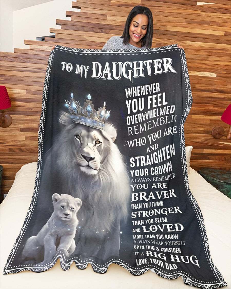 Special Gift For Your Daughter Blanket - From Dad (SKUB12-25)