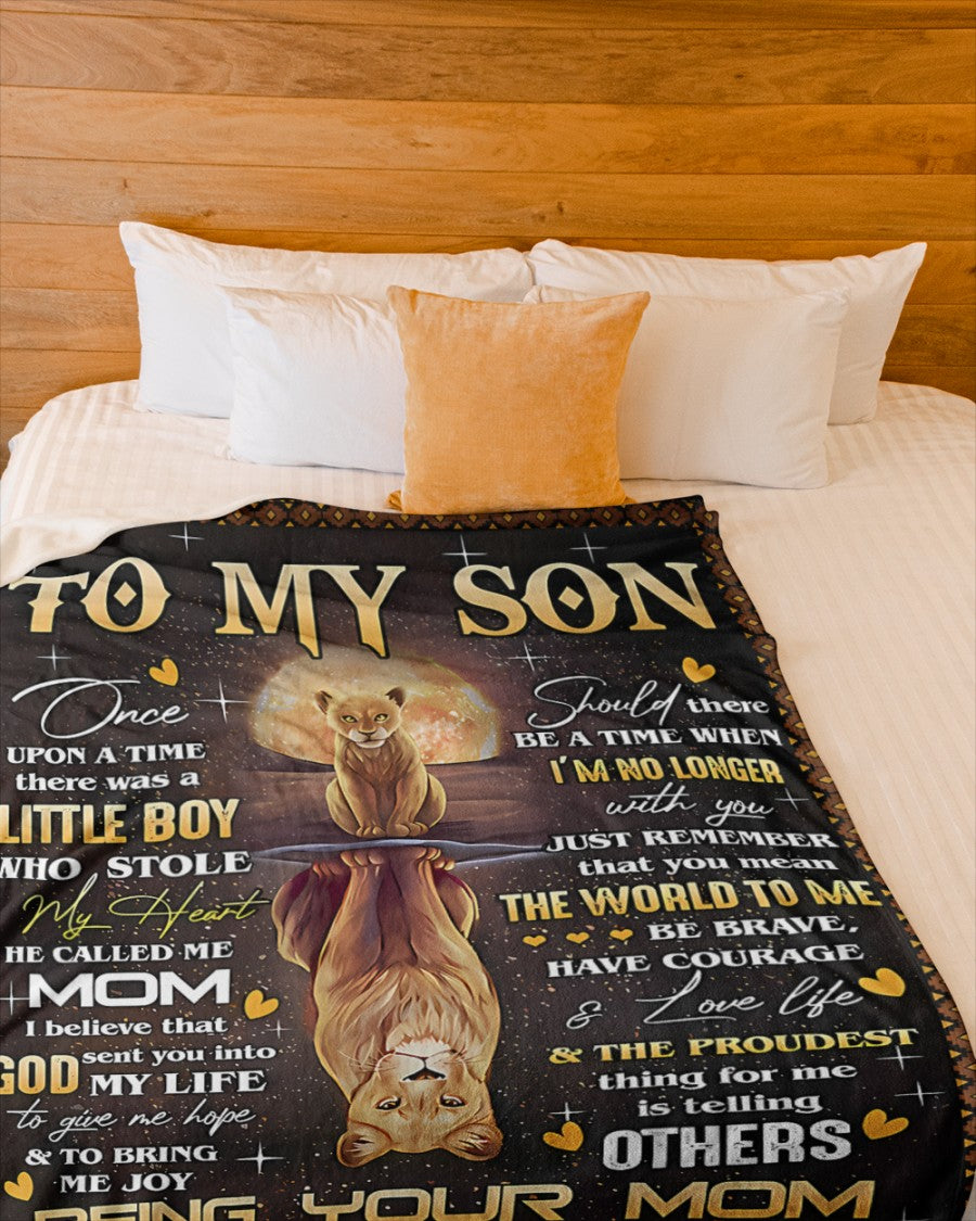Special Gift For Your Son Blanket - From Mom02