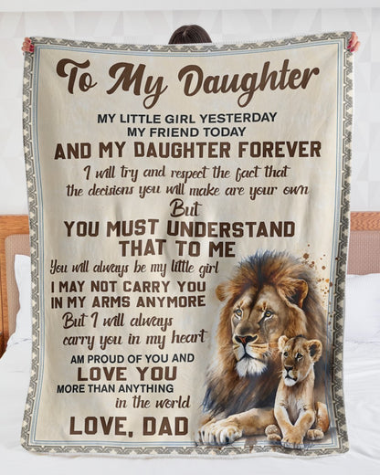 Special Gift For Your Daughter Blanket - From Dad (SKUB11-162)