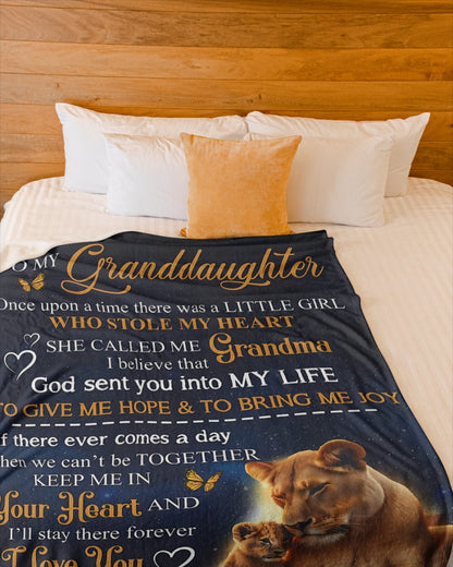 Special Gift For Your Granddaughter Blanket - From Grandma08