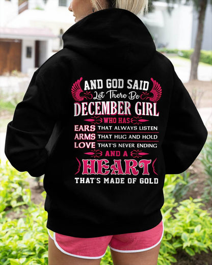 DECEMBER GIRL – EARS THAT LISTEN ARMS THAT HUG LOVE NEVER ENDING HEART OF GOLD - FOR WOMEN - TLEE12 (SKU09-75-12)