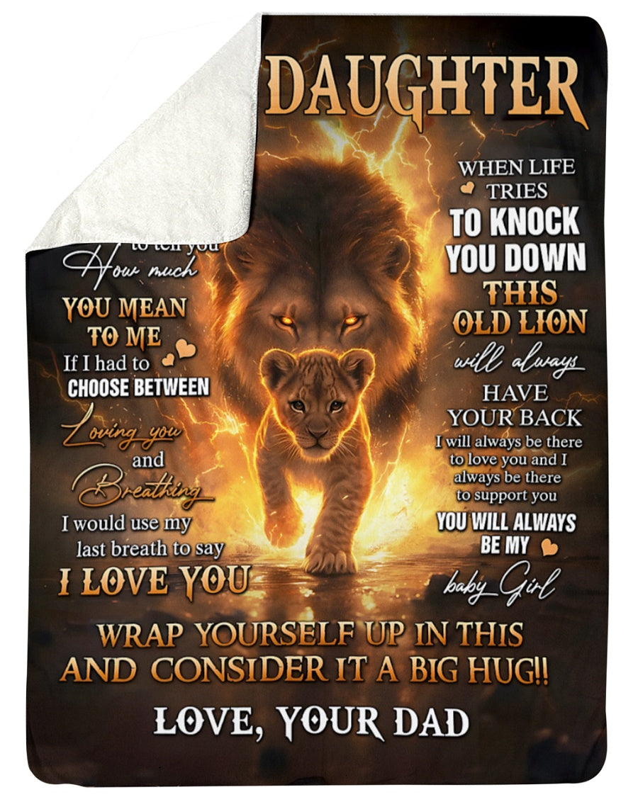 Special Gift For Your Daughter Blanket - From Dad (SKUB12-65)
