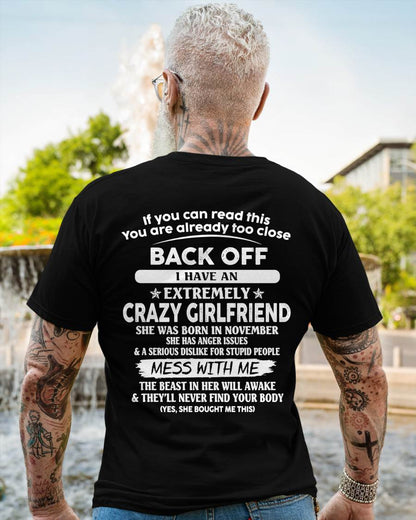 November - Back Off I Have An Extremely Crazy Girlfriend - Gift From Wife - TLEE11 (SKU07-175-11)
