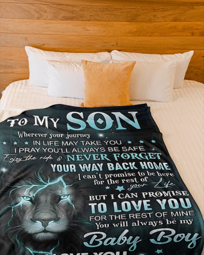 Special Gift For Your Son Blanket - From Mom (SKUB11-64) FULL